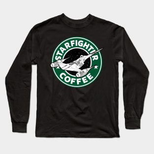 Starfighter Space Ship Coffee For Sci-fi And Coffee Lovers Long Sleeve T-Shirt